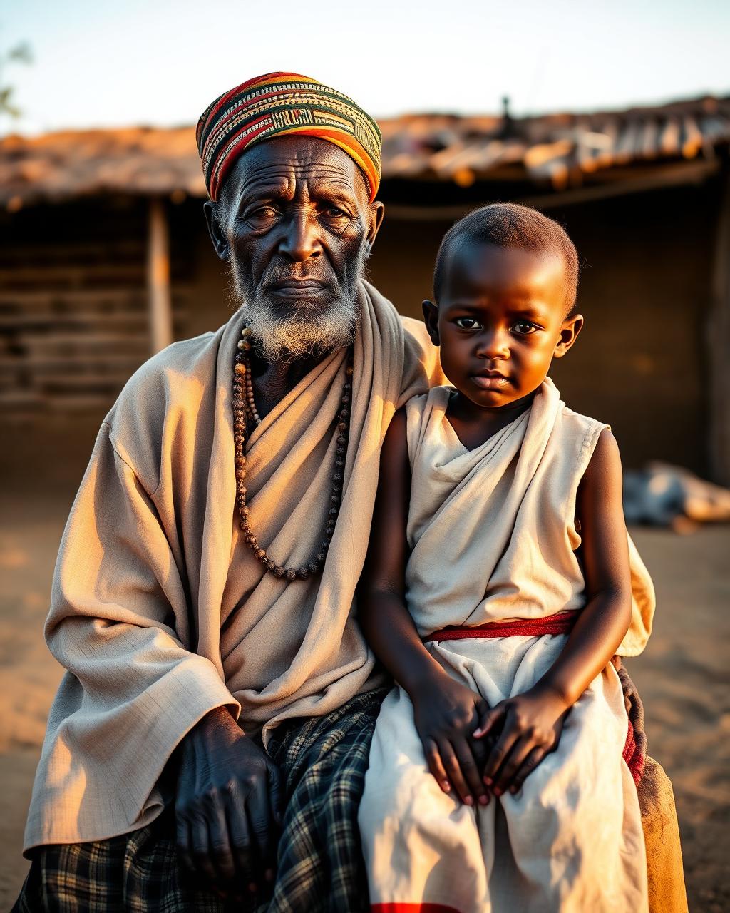 Elder and grandson